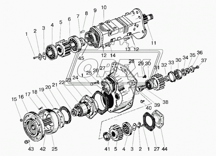 7809 Подшипник 45х90х40 ролик.радиал.конич. 1-ряд. КПК
